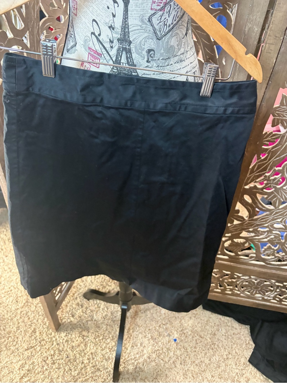 Banana Republic Factory Black Mini Skirt - Classic Straight Silhouette